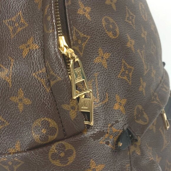 LOUIS VUITTON M44874 Monogram Palm Springs backpack MM Brown/Black - Picture 12 of 14
